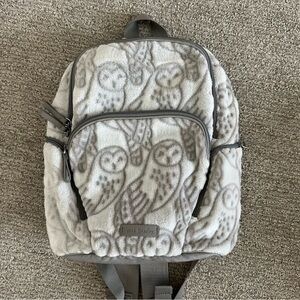 Vera Bradley Gray Owl Pattern Backpack